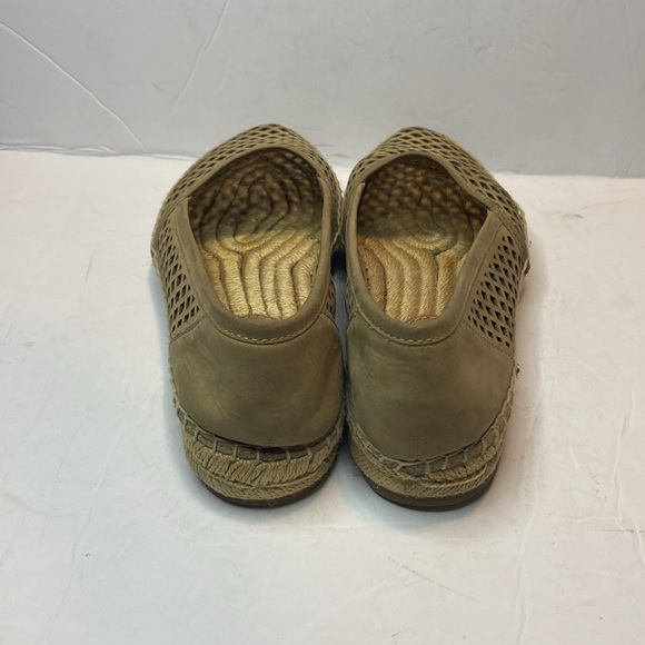 Frye Lee A Line Tan Perforated Espadrille Moccasin - Picture 3 of 8